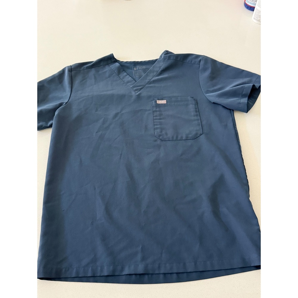 FIGS Leon Dark Harbor V-Neck Scrub Top Technical Collection Mens Small PO 1738